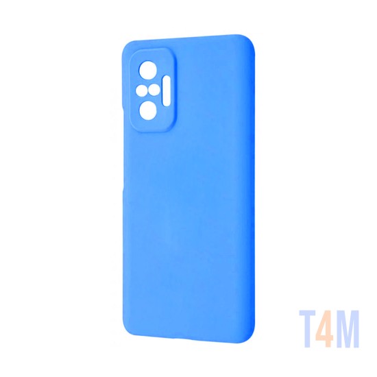 Capa de Silicone para Xiaomi Redmi Note 10s Azul